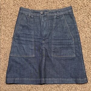 Scanlan Theodore Indigo A-Line Skirt